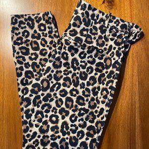 H&M Leopard Print Pants Size 8